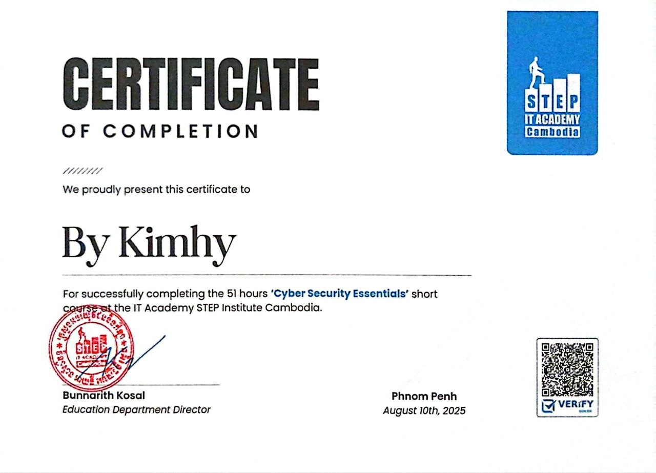 IT STEP Certificate